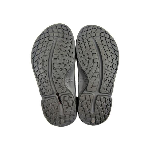 OOFOS Ooahh Slide Luxe Sandals Mens 8 Womens 10 Gray Speckles Recovery Cushioned main image 9